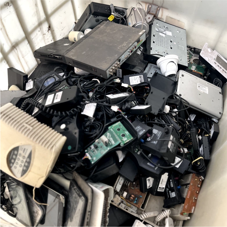 imagem de resíduos tecnológicos